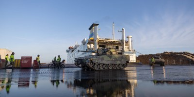 71:a bataljon being transported to Latvia. Source: Amanda Gahm/ Försvarsmakten